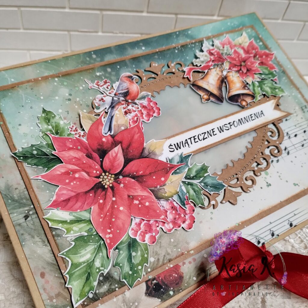 Pudełko na zdjęcia, kolekcja Christmas Carol, digi do wycinania, scrapbooking, inspiracja DT Artianette Katarzyna Klakla