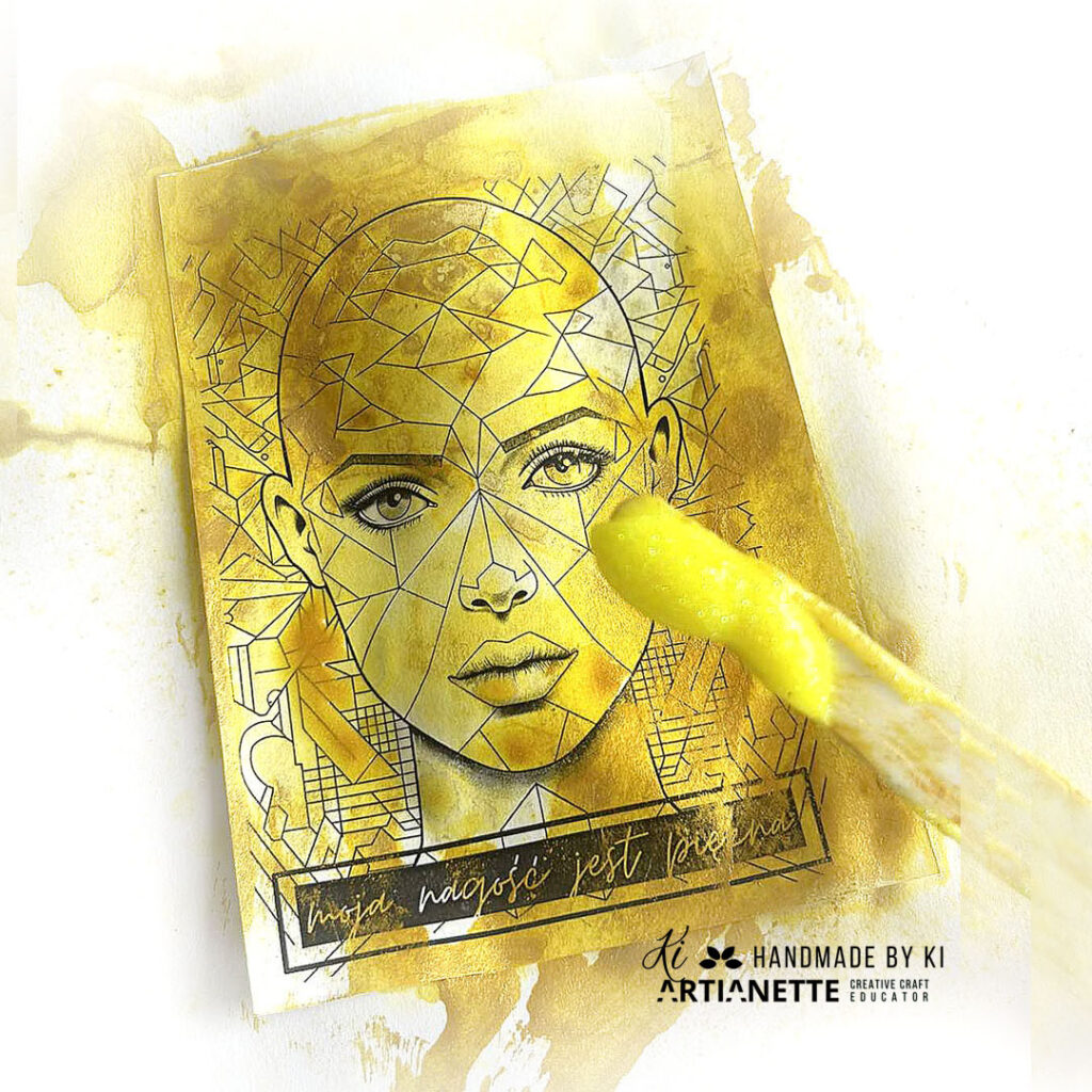 kolorowanka Artianette, kobieca twarz, jestem piękna, obrazek, digi do kolorowania, scrapbooking