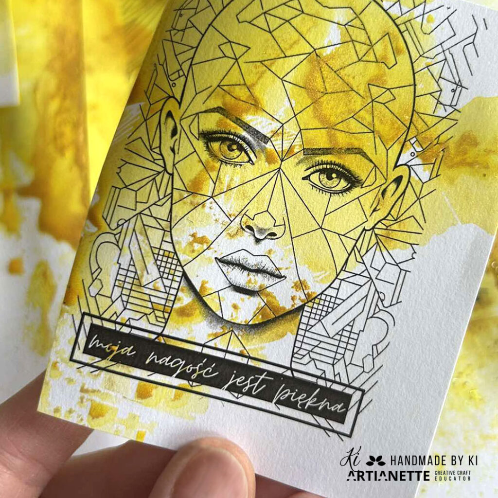 kolorowanka Artianette, kobieca twarz, jestem piękna, obrazek, digi do kolorowania, scrapbooking