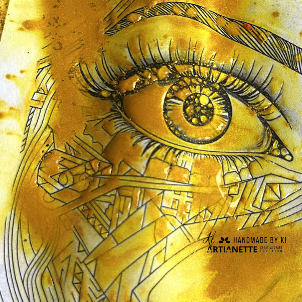 kolorowanka Artianette, kobieca twarz, jestem piękna, obrazek, digi do kolorowania, scrapbooking