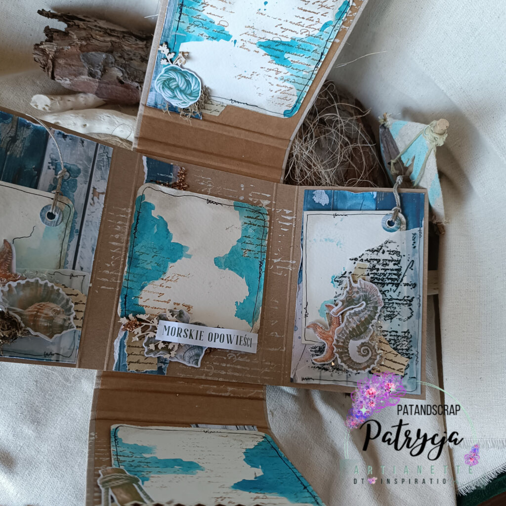 Mini album w morskim klimacie