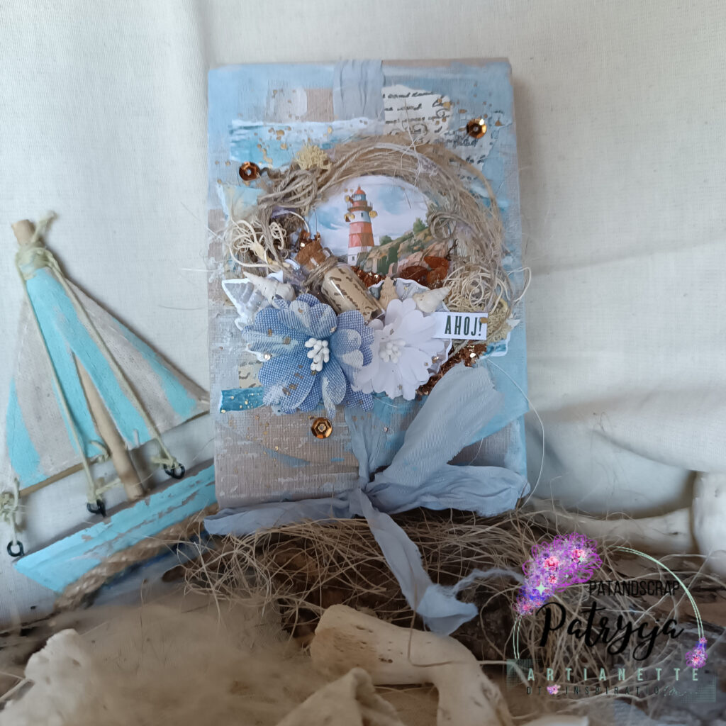 Mini album w morskim klimacie