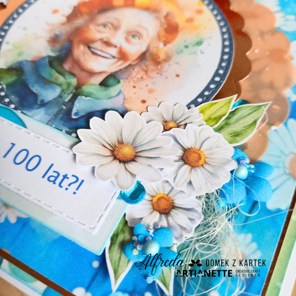 kartka urodzinowa, scrapbooking, kolekcja Dots Everywhere, inspiracja DT Artianette Alfreda