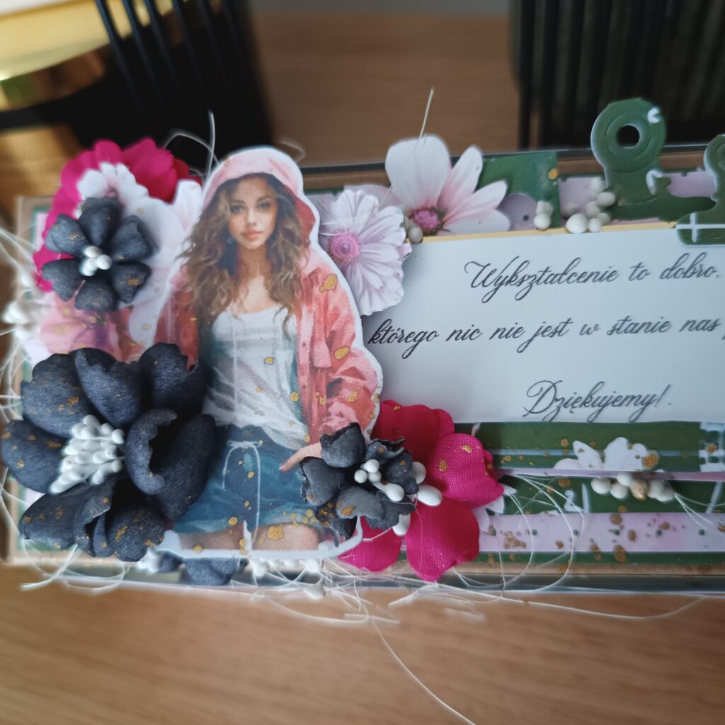 słodkie podziękowanie pudełko cukierek