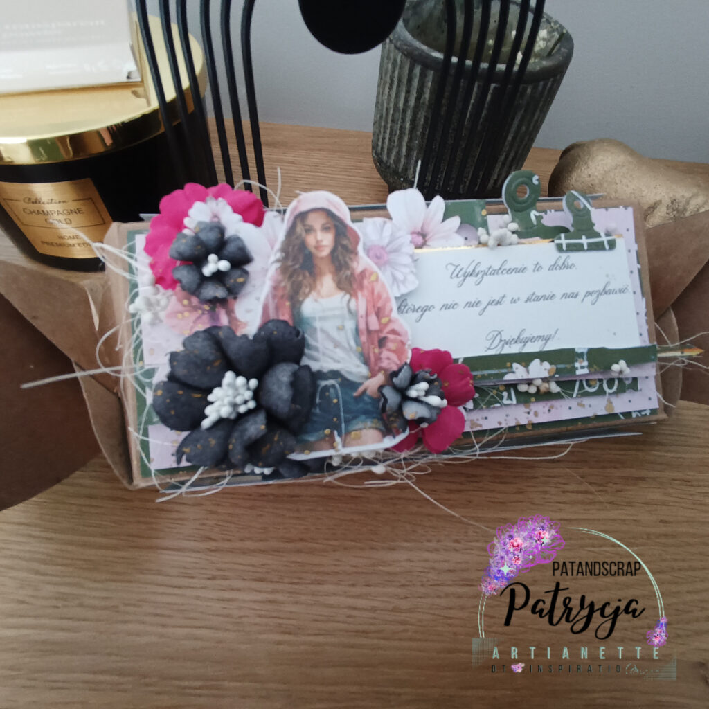 słodkie podziękowanie pudełko cukierek