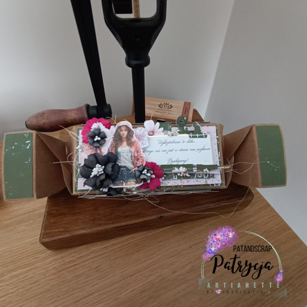 słodkie podziękowanie pudełko cukierek