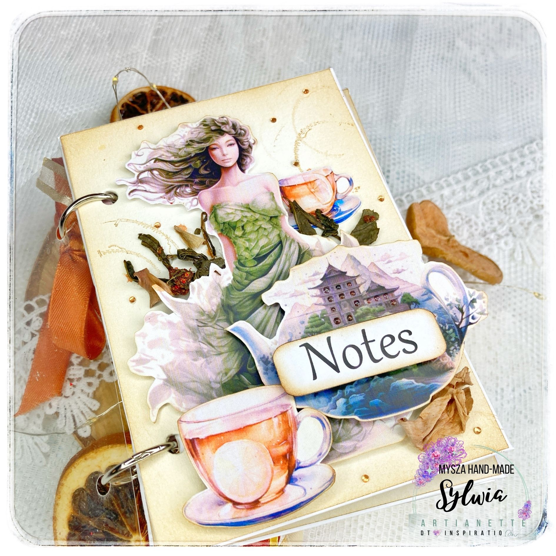 notes scrapbooking do torebki mały notes 10x13 Pachnący notes ...