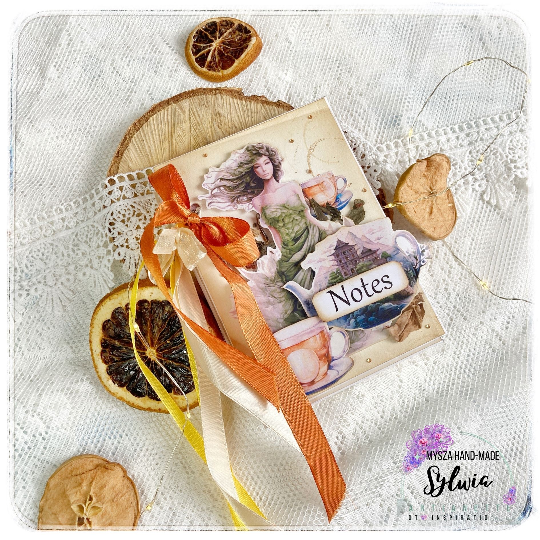 notes scrapbooking do torebki mały notes 10x13 Pachnący notes ...