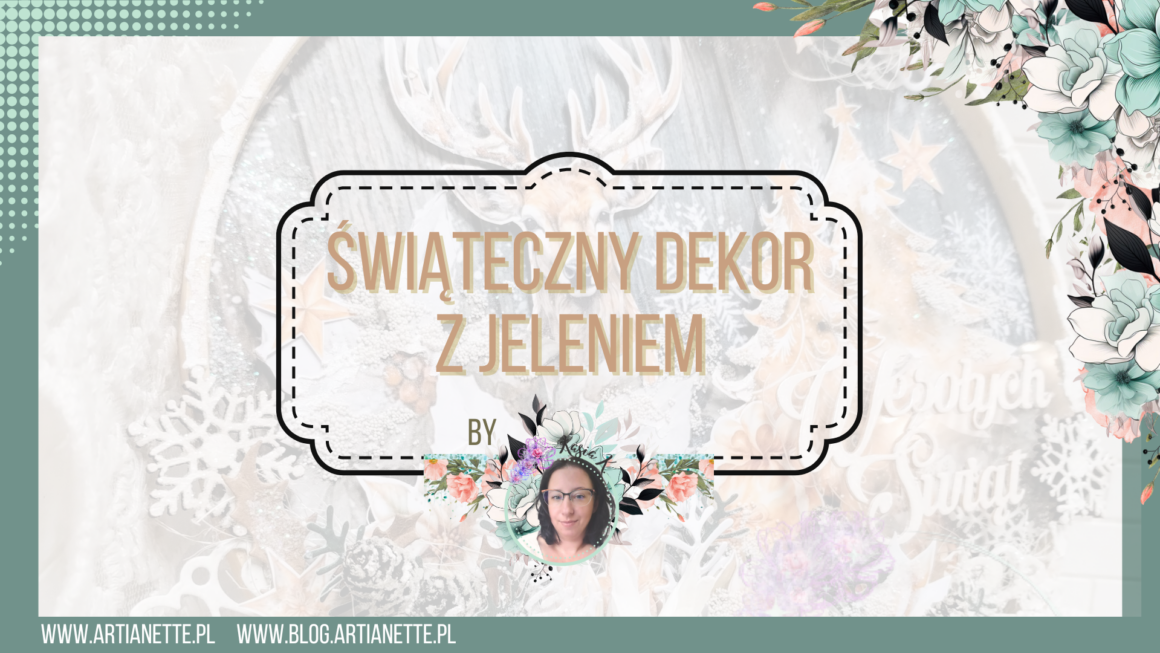 Dekor Świąteczny z jeleniem