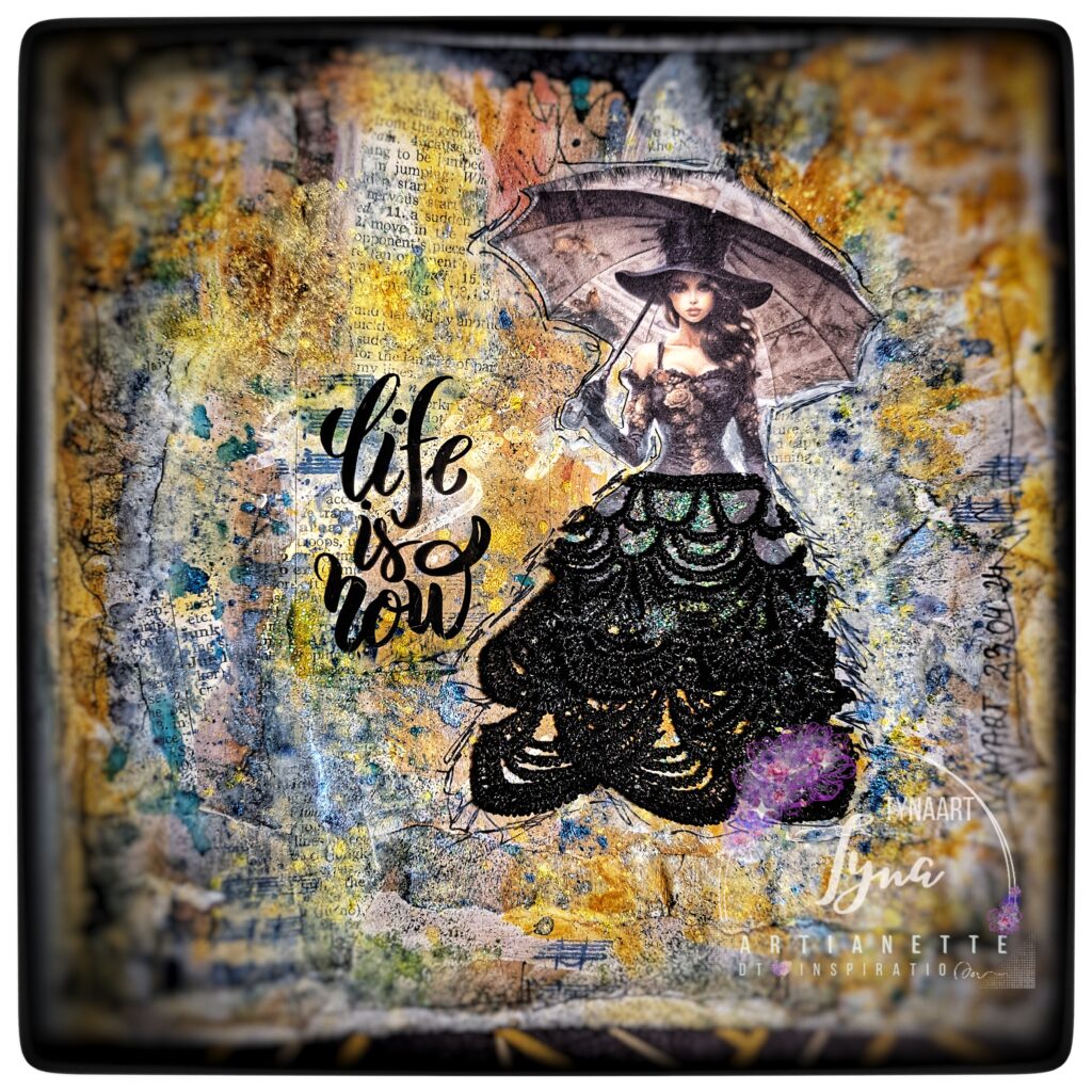 Inspiracja dla marki artianette z wykożystaniem mix media