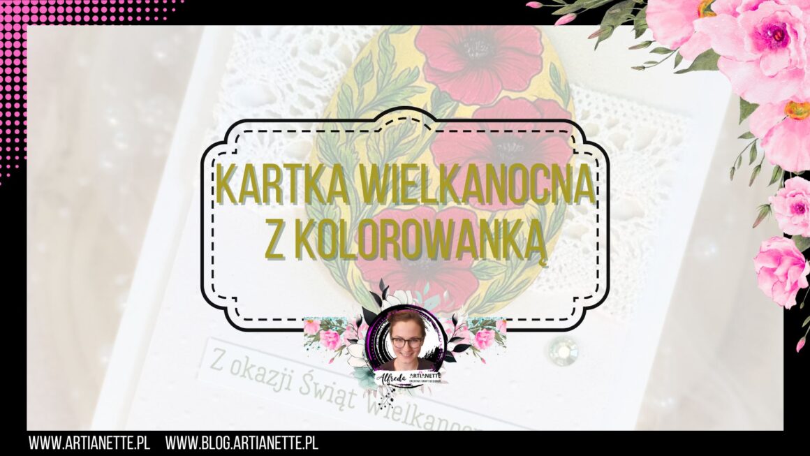 Kartka wielkanocna z kolorowanką
