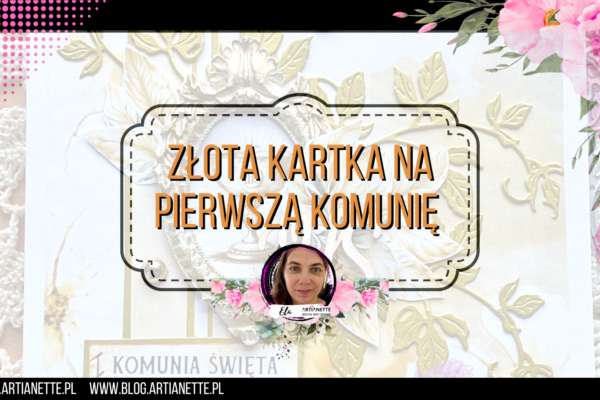 Złota kartka komunijna