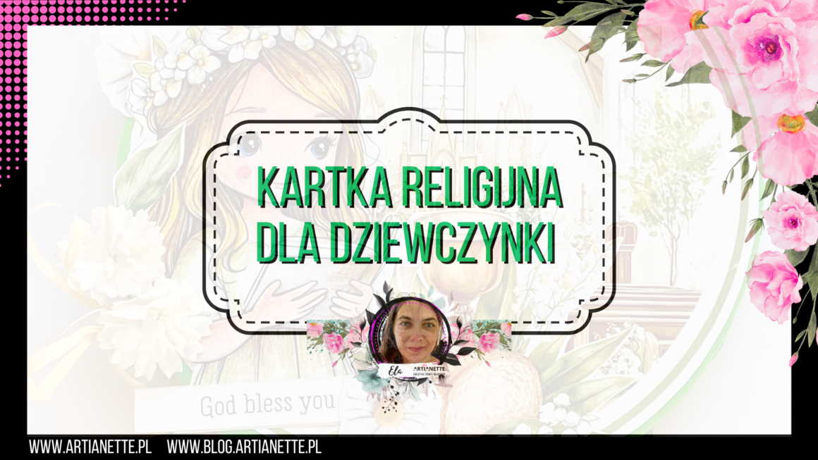 Kartka religijna dla dziewczynki